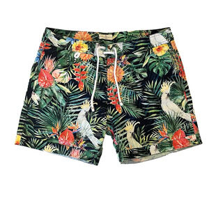 Cuisse de Grenouille Paris Swim Trunks Men Small Austral 5” Inseam Tropical Bird